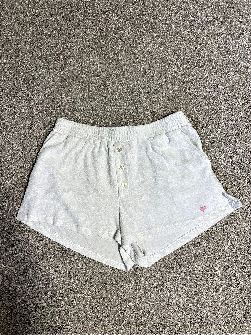 Stoney Clover Lane x Target Terry Cloth Beach Shorts White Medium